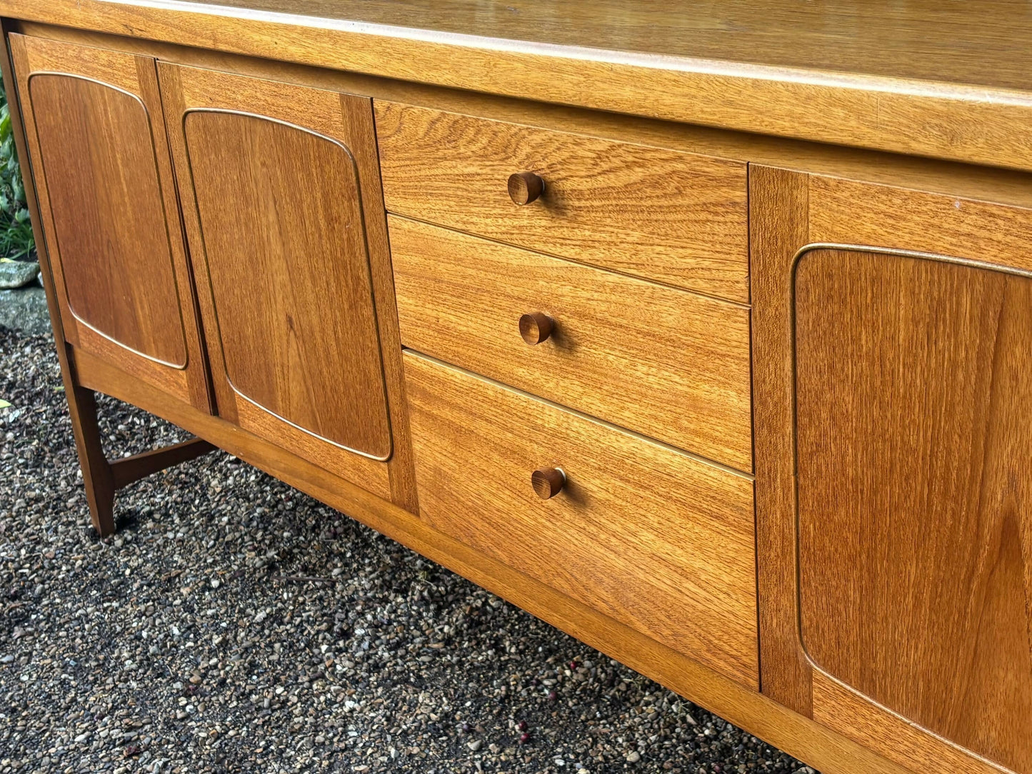Vintage Mid Century Nathan Squares Teak Sideboard
