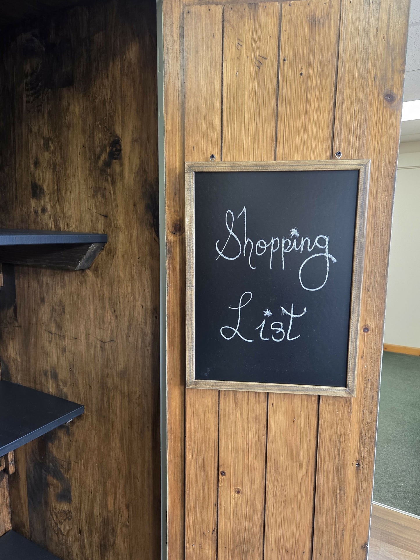 Rustic farmhouse style pantry/larder cupboard.