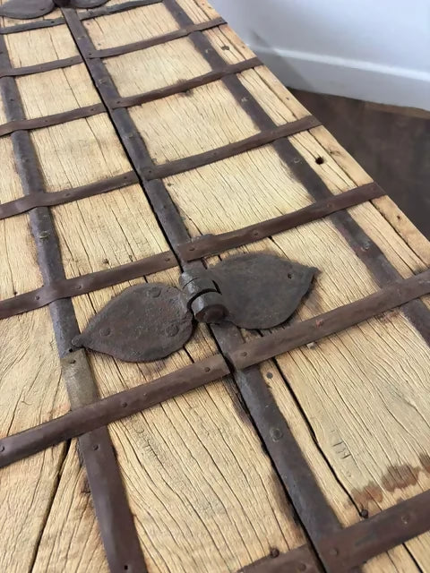 Very Large Bleached Rustic Indian Trunk / Coffee Table