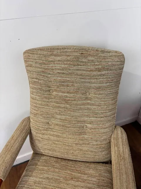 Pair of Vintage Parker Knoll Beech Framed Fireside Armchairs Model PK1158-1169