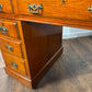 Victorian Mahogany Twin Pedestal Knee Hole Desk