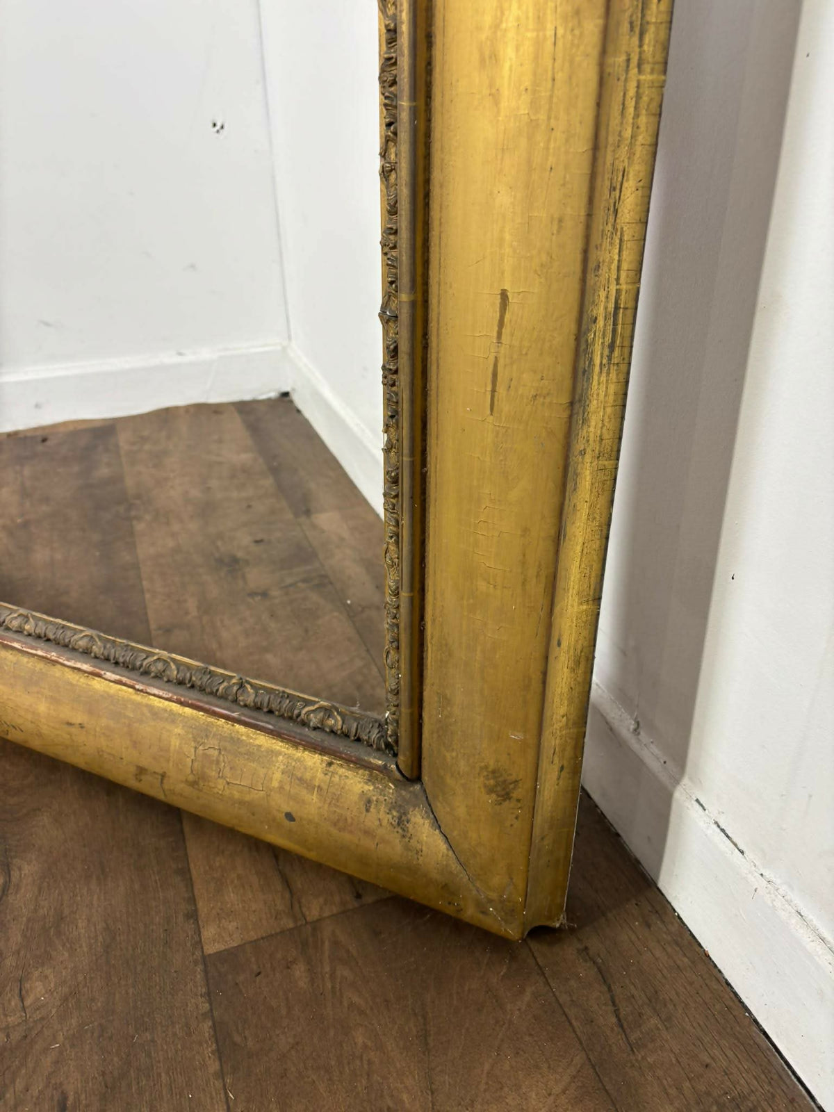 Late 19th Century Very Large Antique Gilt Decorative Picture Frame