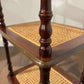 Reproduction Mahogany & Wicker What-Not