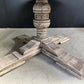 Large Round Oak Farmhouse Dining Table
