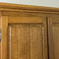 Wardrobe Vintage French Style Oak Triple Door Carved Armoire Cabinet LOT 6526