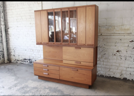 MCM, White and Newton, Mid Century, Danish, Modern, Teak, Bar/Cabinet/Wall Unit