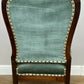 Armchair Antique French Style Walnut Upholstered Seat Carved Chair LOT 6286