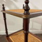 Reproduction Mahogany & Wicker What-Not