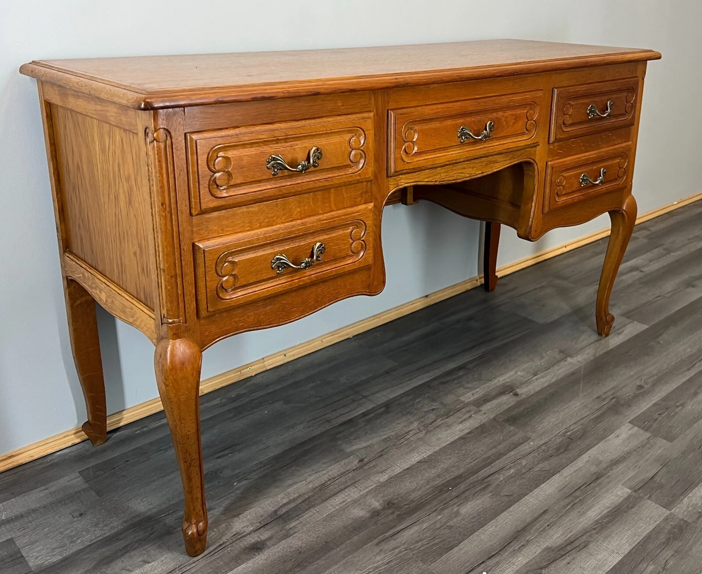 Sideboard Vintage French Louis XIV Style 5 Drawers Storage Unit Cabinet LOT 3569