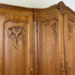 Wardrobe Vintage French Louis XVI Style Oak Four Door Carved Armoire LOT 6503