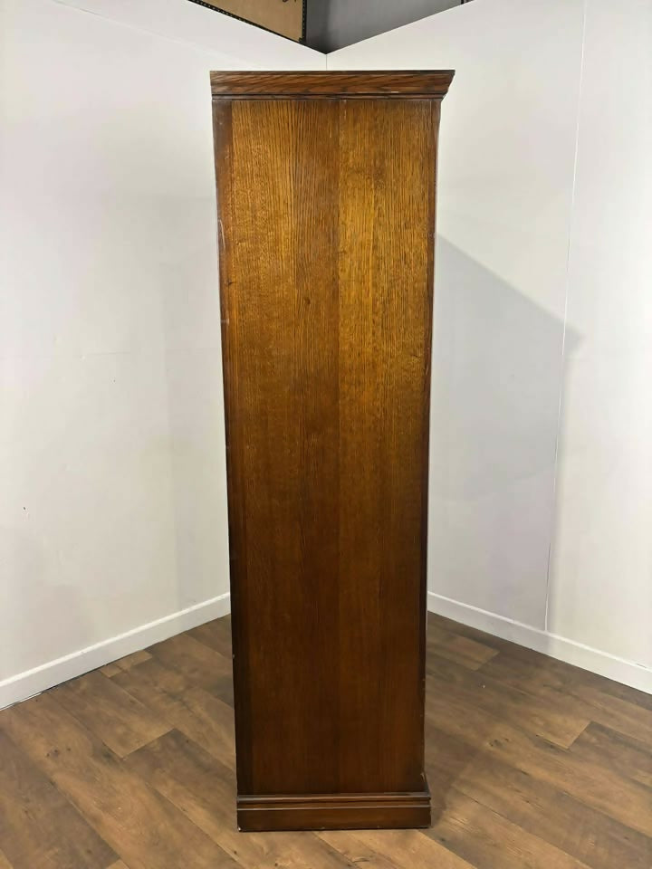 Vintage Oak Priory Style Double Wardrobe by Locks of London