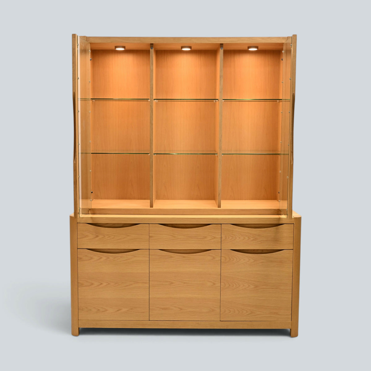 Winsor Stockholm Sideboard Display Cabinet/Unit Light Finish FREE UK Delivery*