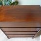Peppler Furniture Co. 'The Hanover Line' Four Drawer Highboy In Figured Walnut – Canada, C. 1960s