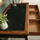 Antique Mahogany Writing Table Desk with Leather Top