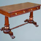 19th Century Victorian Mahogany Writing Table / Desk