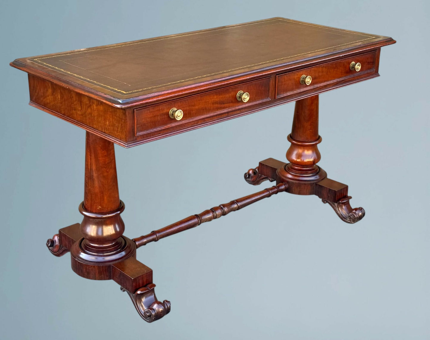 19th Century Victorian Mahogany Writing Table / Desk