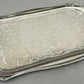 Serving Tray Vintage Metal Ornate Engraved Twin Handle English Tray LOT 6444