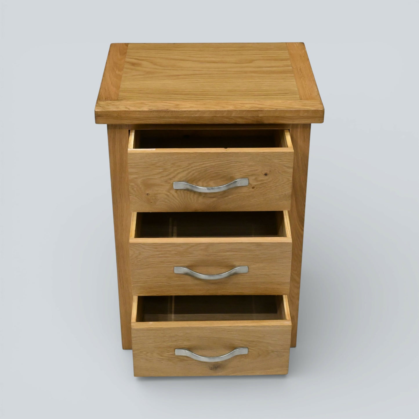 Small Light Oak Chest Of Drawers Bedside 3 Drawers Cabinet FREE UK Delivery*