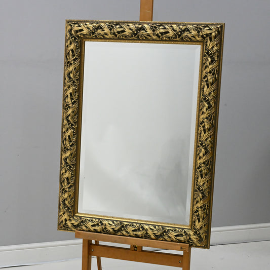 Large Gold Framed Bevelled Wall Mirror Heavy 93cm x 68cm FREE Delivery. SBR9891/1012D