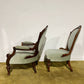 Pair Of Antique Beech Framed Drawing Room Chairs99