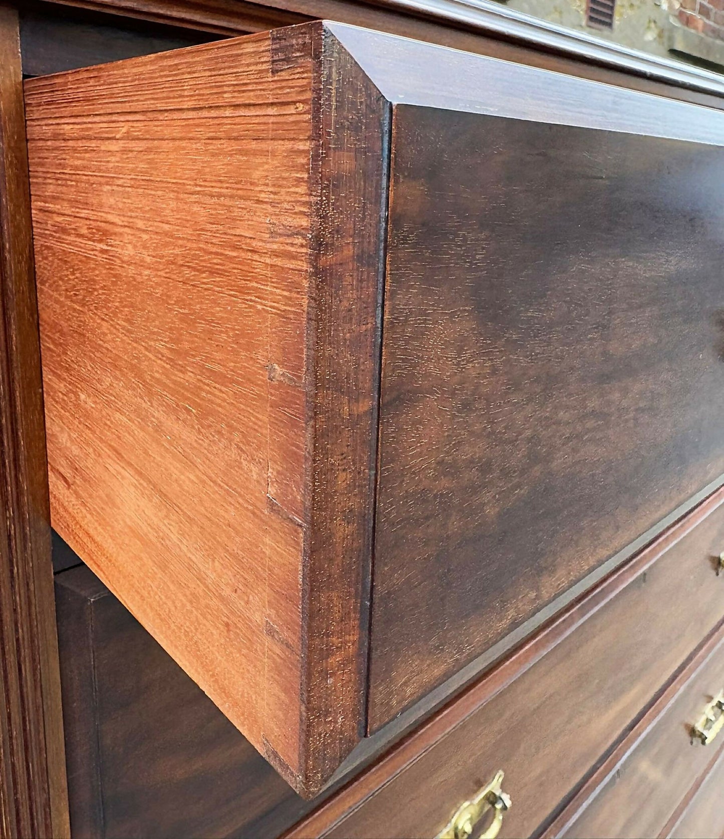 Large Edwardian Walnut Chest of Drawers