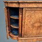 Victorian Inlaid Burr Walnut Credenza