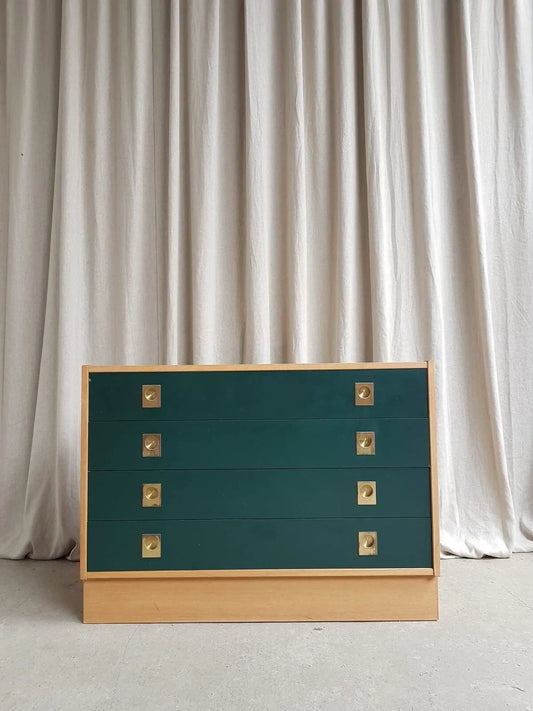 Vintage Mid Century Danish Oak Chest Of Drawers Scandinavian Style Retro R191