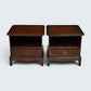 Pair of Stag Minstrel Bedside Cabinets Draw 2 In Set Drawer FREE UK Delivery