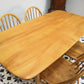 Four Ercol Windsor 370 Dining Chairs with 382 Elm Plank Dining Table