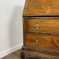Early 20th Century Oak Bureau with Fitted Interior & Carved Base