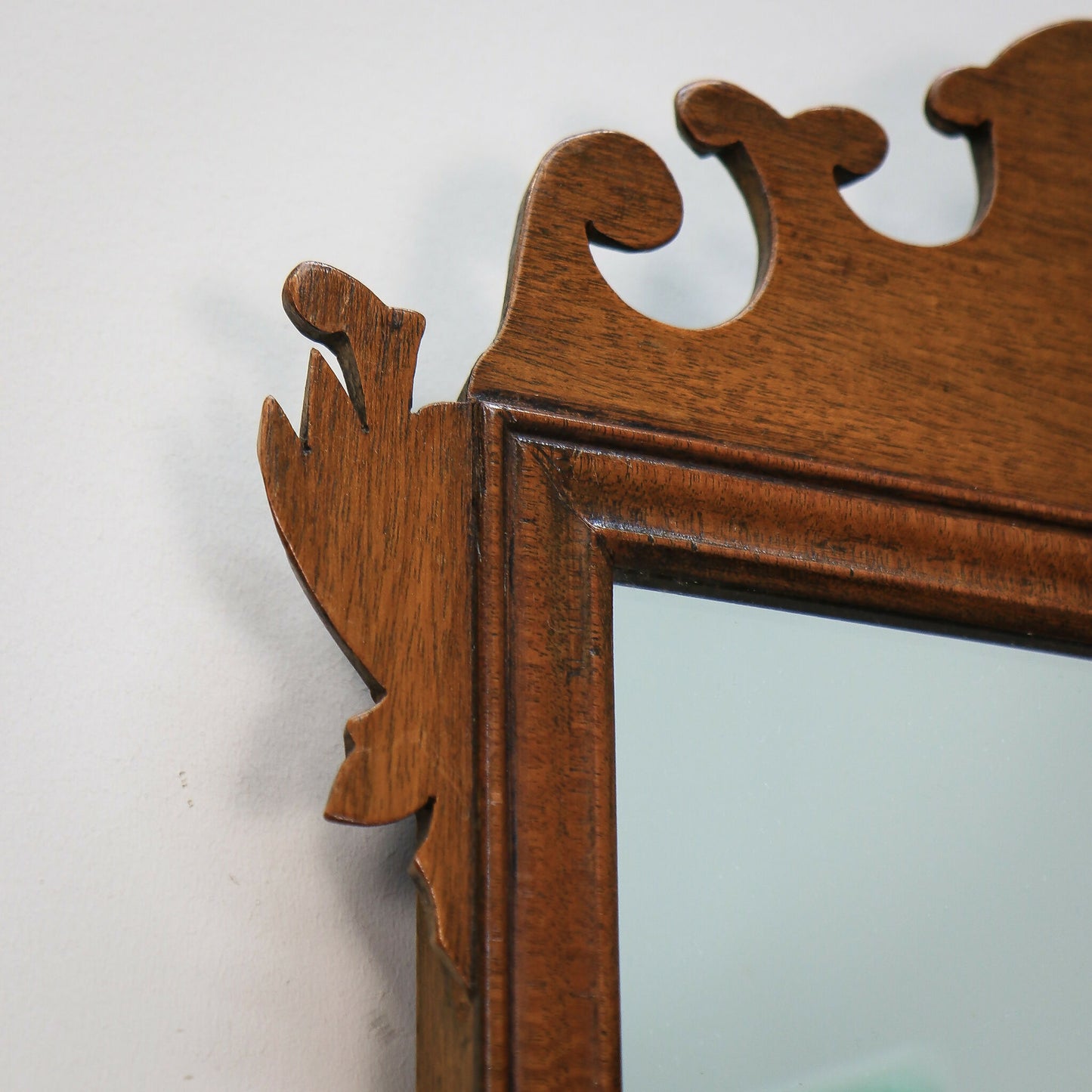 Arts and Crafts Edwardian Fretwork Mirror Mahogany Frame