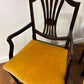 Set of Six Upholstered Mahogany Dining Chairs with Pierced Splat Backs (2 Carvers & 4 Side Chairs)