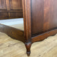 Bed Vintage French Louis XVI Oak Double Bed Frame Carved Headboard LOT 6378