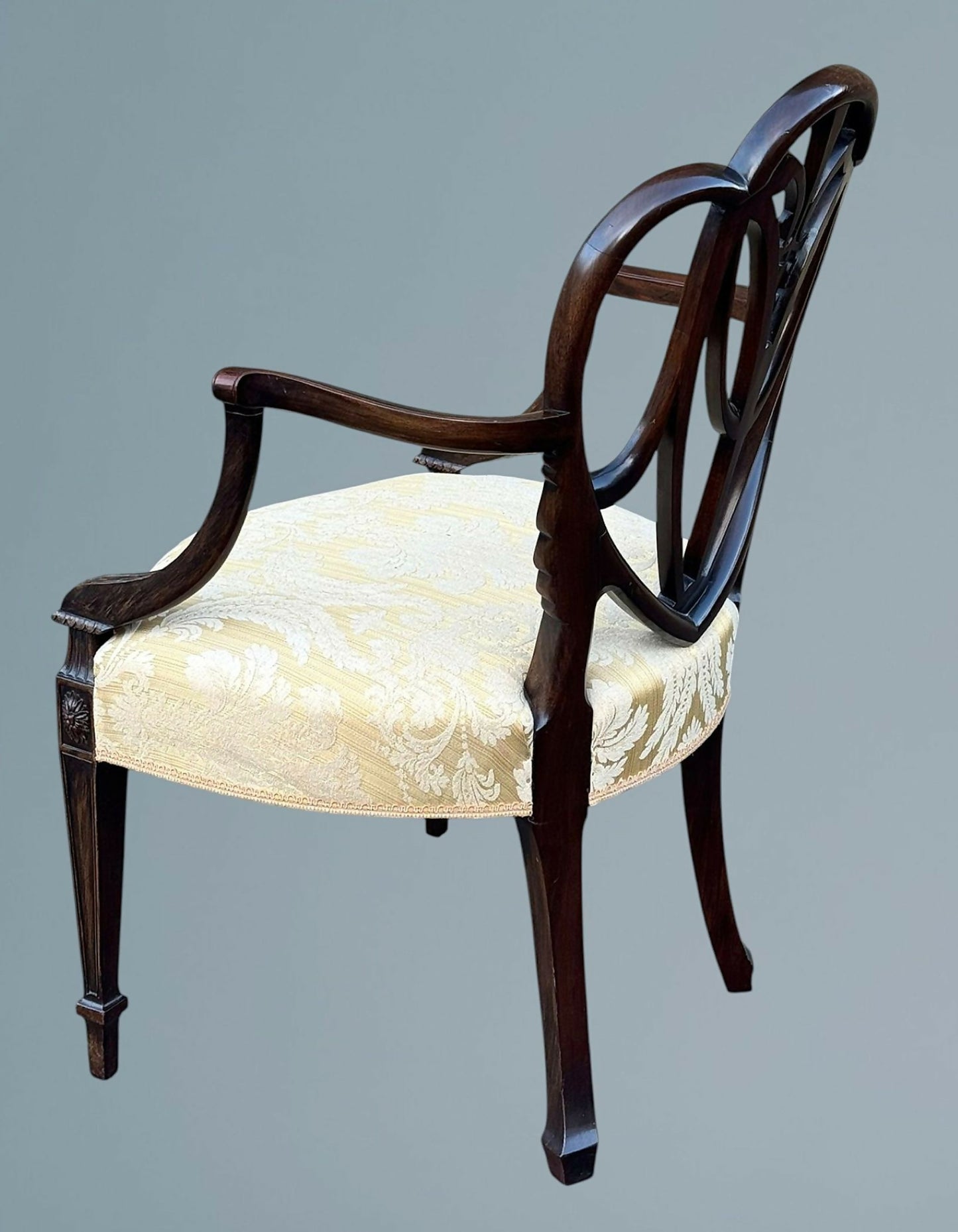 Hepplewhite Style Mahogany Armchair / Desk Chair