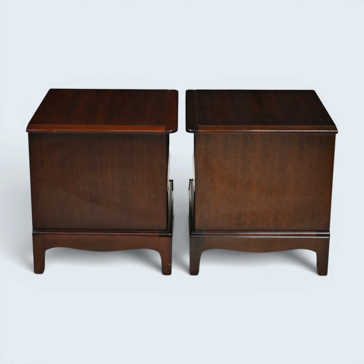 Pair of Stag Minstrel Bedside Cabinets Draw 2 In Set Drawer FREE UK Delivery