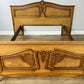 Bed Vintage French Louis XVI Style Double Frame Carved Headboard LOT 6391