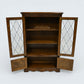Old Charm Vintage Display Cabinet Bookcase 2 Shelves Carvings FREE UK Delivery