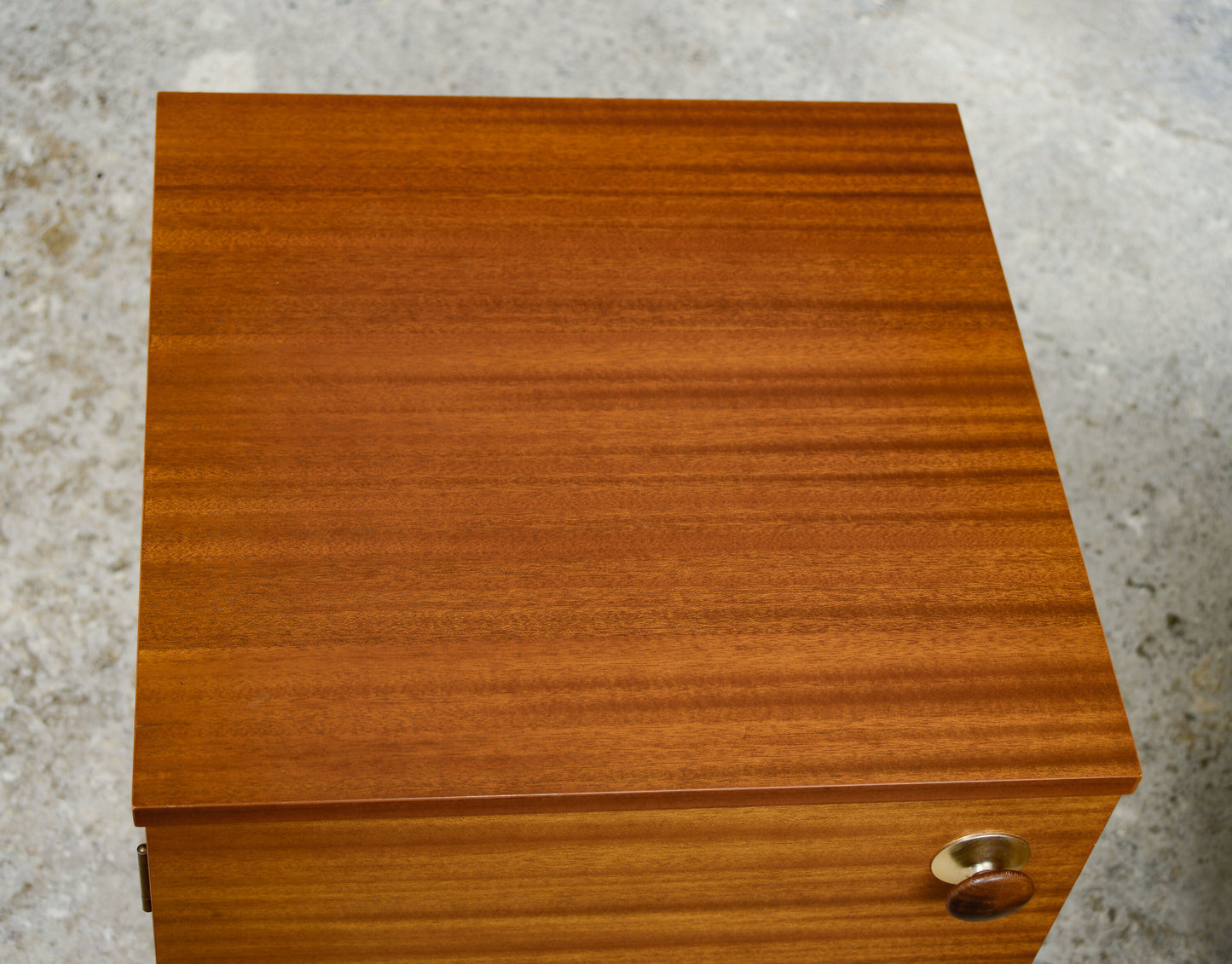 Pair Mid Century Teak Bedside Table - 1960s - Avalon