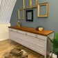 Large Vintage teak sideboard in neutral.