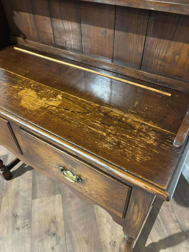 Vintage Oak Dresser on Turned Supports