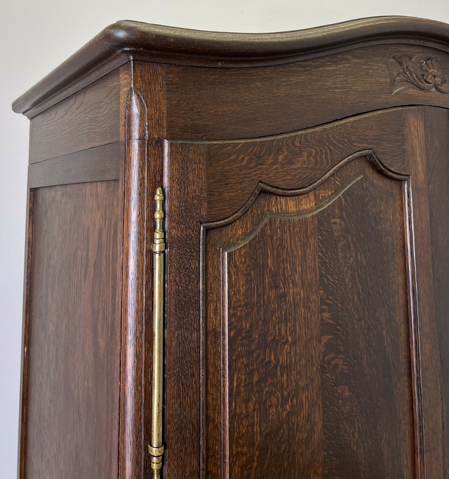 Wardrobe Antique French Louis XVI Style Oak Two Door Carved Armoire LOT 6466