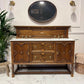 Vintage Wooden Oak Double Vanity Unit