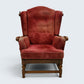 Ercol Cloister Wing Back Easy Fireside Armchair Red Golden Dawn *FREE Delivery