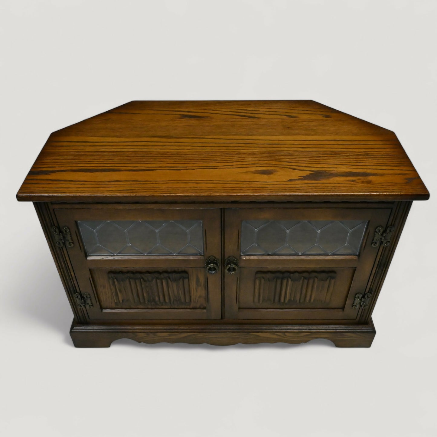 Old Charm Corner TV Stand Video Cabinet Light Oak Model 2264 FREE UK Delivery*. SBR10893/0309E