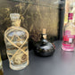 Vintage Black & Antique Gold Drinks / Display / Gin Cabinet