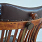 Campaign Chair With Adjustable Upholstered Headrest Circa 1890