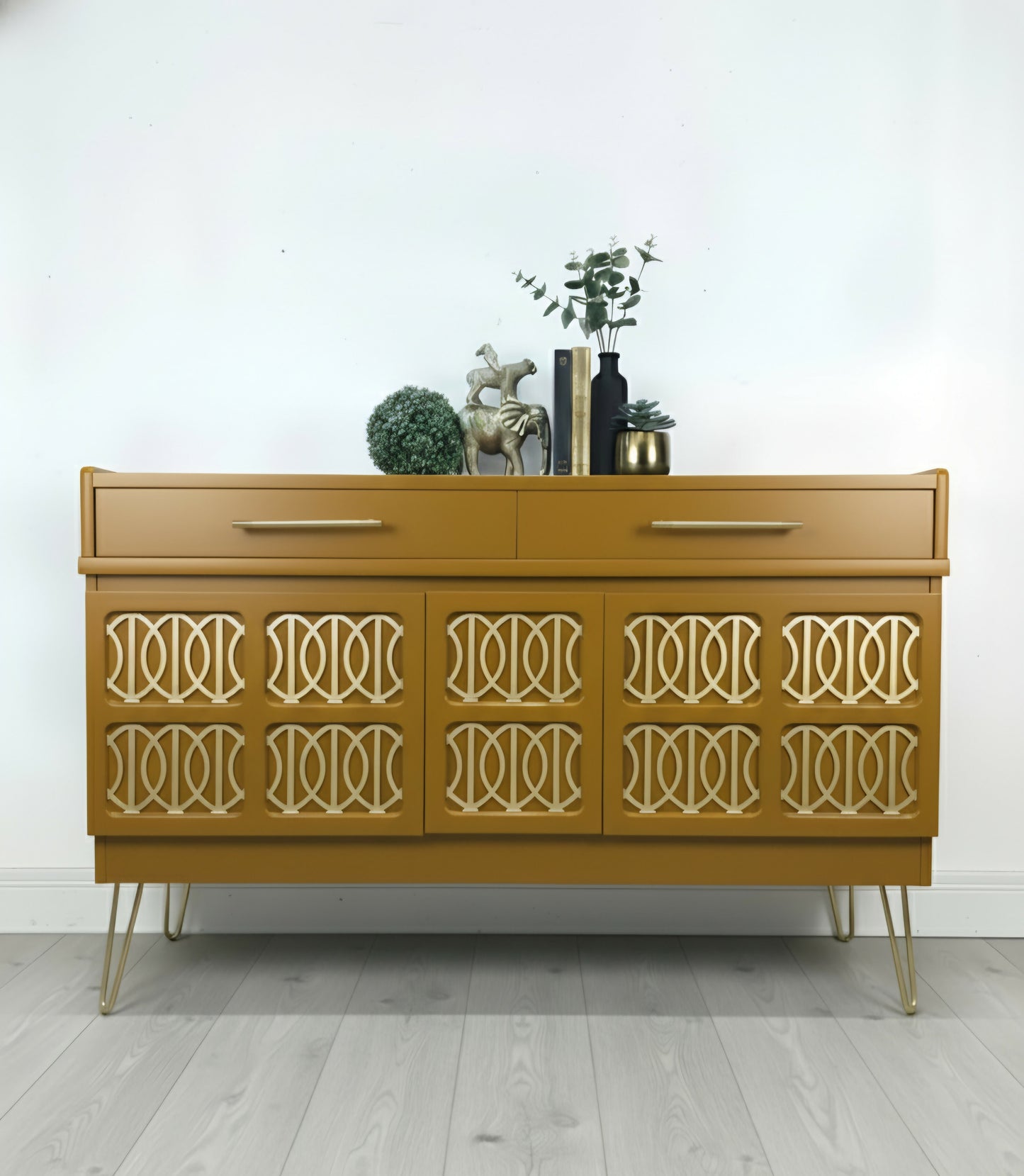 MADE TO ORDER- Midcentury Nathan Teak mustard sideboard