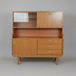 Mid Century Highboard Sideboard by Schreiber | Vintage 1960s Teak effect Drinks Cabinet