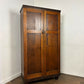 Vintage Oak Fitted Gentleman’s Wardrobe – Original Labelled Interior