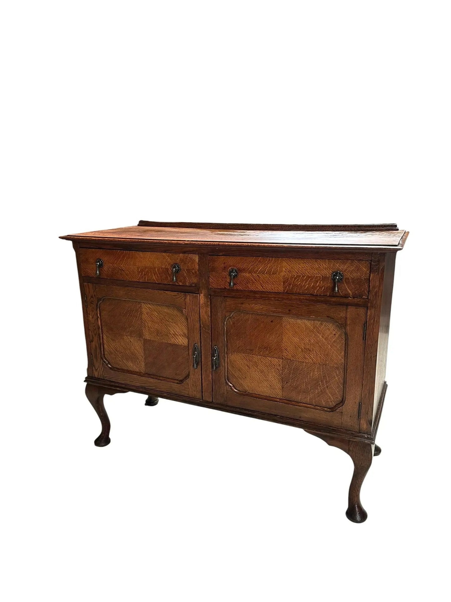 Vintage Oak early 20th C sideboard cupboard